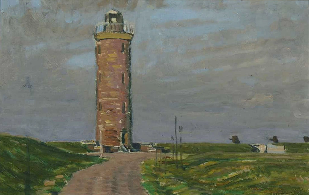Leopold von Kalckreuth - Faro nel paesaggio della diga